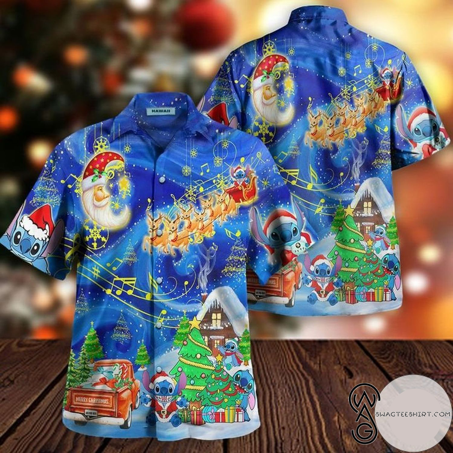 [Top Trending] Stitch In Amazing Christmas Hawaiian Aloha Shirts